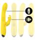 INTENSE TOKY VIBRADOR MULTIFUNCIaN RECARGABLE UP DOWN CON ESTIMULADOR DE CLITORIS AMARILLO