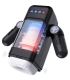 GAME CUP MASTURBADOR MASCULINO CON VIBRACIaN Y FUNCIaN CALOR CON SOPORTE PARA MaVILES NEGRO