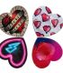 PASANTE PRESERVATIVO ROJO FORMA CORAZON BOLSA 144 UNIDADES