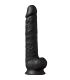 SILEXD MODELO 1 PENE REALISTICO SILICONA PREMIUM SILEXPAN NEGRO 38 CM