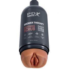 PDX PLUS MASTURBADOR STROKER DISEaO DISCRETO DE BOTE CHAMPU SOOTHING SCRUB CARAMELO