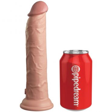KING COCK ELITE DILDO REALISTICO VIBRADOR SILICONA CONTROL REMOTO 23 CM