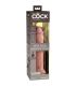 KING COCK ELITE DILDO REALISTICO VIBRADOR SILICONA CONTROL REMOTO 23 CM