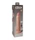 KING COCK ELITE DILDO REALISTICO VIBRADOR SILICONA CONTROL REMOTO 23 CM
