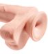 KING COCK PENE REALISTICO 3D CON TESTICULOS 248 CM NATURAL