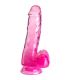 KING COCK CLEAR PENE REALISTICO CON TESTICULOS 135 CM ROSA