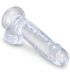 KING COCK CLEAR PENE REALISTICO CON TESTICULOS 152 CM TRANSPARENTE