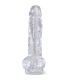 KING COCK CLEAR PENE REALISTICO CON TESTICULOS 165 CM TRANSPARENTE
