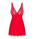 OBSESSIVE BABYDOLL Y TANGA LUVAE ROJO S M