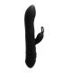 ADRIEN LASTIC TWISTER MASAJEADOR VIBRADOR Y ROTADOR RABBIT NEGRO