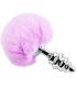 ALIVE ANAL PLEASURE PLUG ESPIRAL METAL POMPON VIOLETA TALLA S