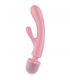 SATISFYER TRIPLE LOVER MASAJEADOR VIBRADOR RABBIT ROSA