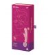 SATISFYER TRIPLE LOVER MASAJEADOR VIBRADOR RABBIT ROSA