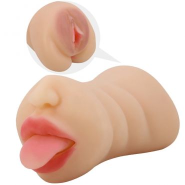 CRAZY BULL SARAH MASTUBADOR EN FORMA DE VAGINA DOBLE ENTRADA