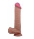 PRETTY LOVE SLIDING SKIN SERIES DILDO REALaSTICO CON VENTOSA PIEL DESLIZANTE MORENO 26 CM