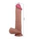 PRETTY LOVE SLIDING SKIN SERIES DILDO REALaSTICO CON VENTOSA PIEL DESLIZANTE MORENO 26 CM