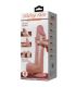 PRETTY LOVE SLIDING SKIN SERIES DILDO REALaSTICO CON VENTOSA PIEL DESLIZANTE MORENO 24 CM