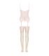 LIVCO CORSETTI FASHION PERSINNE PEACH SET CORSET PANTY MEDIAS S M