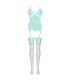 LIVCO CORSETTI FASHION PERSINNE MIT EMPORIO SET CORSET PANTY MEDIAS S M