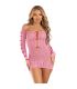 LEG AVENUE VESTIDO CORAZON LAZOS ROSA TALLA aNICA