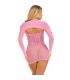 LEG AVENUE VESTIDO CORAZON LAZOS ROSA TALLA aNICA