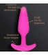 G VIBE GPLUG PLUG ANAL VIBRADOR XS FUCSIA