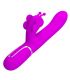 PRETTY LOVE VIBRADOR RABBIT MULTIFUNCIaN 4 EN 1 MARIPOSA FUCSIA