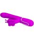 PRETTY LOVE VIBRADOR RABBIT MULTIFUNCIaN 4 EN 1 MARIPOSA FUCSIA