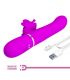 PRETTY LOVE VIBRADOR RABBIT MULTIFUNCIaN 4 EN 1 MARIPOSA FUCSIA