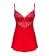 OBSESSIVE INGRIDIA CHEMISE TANGA ROJO XS S