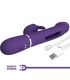 PRETTY LOVE KAMPAS VIBRADOR RABBIT 3 EN 1 MULTIFUNCIaN CON LENGUA VIOLETA