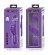 PRETTY LOVE DEJON VIBRADOR RABBIT 3 EN 1 MULTIFUNCIaN MORADO