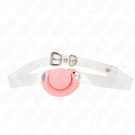 KINK MORDAZA FORMA CHUPETE 55 x 4 CM ROSA AJUSTABLE 43 60 CM