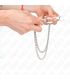 KINK PINZAS PARA PEZONES CON DOBLE CADENA FINA PLATEADO 20 23 CM