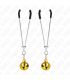 KINK PINZAS PARA PEZONES FINA CON CASCABEL DORADO 7 CM