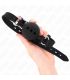 KINK MORDAZA 55 x 2 CM DE BOLA 45 CM DE SILICONA COMPLETA TALLA M NEGRO AJUSTABLE 35 51 CM