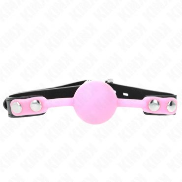 KINK MORDAZA DE BOLA 4 CM DE SILICONA LUMINOSA 60 x 2 CM