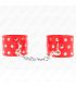 KINK MUaEQUERAS CON CIERRE A PRESIaN LLENO DE TACHUELAS AJUSTABLE ROJO 19 24 CM X 55 CM