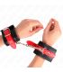 KINK MUaEQUERAS NEGRO CON CORREA ROJO AJUSTABLE 17 28 CM X 6 CM