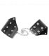 KINK MUaEQUERAS ESTILO PUNTIAGUDO NEGRO CON CADENA AJUSTABLE 17 23 CM X 85 CM