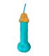DIABLO PICANTE VASO PENE PLASTICO AZUL