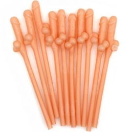 DIABLO PICANTE 10 PAJITAS FORMA DE PENE