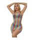SUBBLIME 952457 VESTIDO DE REJILLA SIN MANGAS CON HOMBROS DESCUBIERTOS ARCOIRIS TALLA aNICA