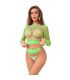 SUBBLIME 952211 SET DE REJILLA 2 PIEZAS DE MANGA LARGA VERDE TALLA aNICA