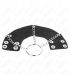 KINK ANILLO PENE 4 CM CADENA 7 CM METAL CON CINTURaN CUERO