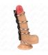 KINK 5 ANILLOS PENE METAL 32 CM A 5 CM CONECTADOS POR POLIPIEL