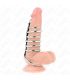 KINK 7 ANILLOS PENE METAL 32 CM A 5 CM CONECTADOS POR POLIPIEL