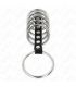 KINK 7 ANILLOS PENE METAL 32 CM A 5 CM CONECTADOS POR POLIPIEL
