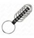 KINK 7 ANILLOS PENE METAL 32 CM A 5 CM CONECTADOS POR POLIPIEL