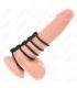 KINK 5 ANILLOS PENE SILICONA 38 CM A 48 CM CONECTADOS POR CUERO